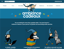 Tablet Screenshot of ambiance-cadeaux.com